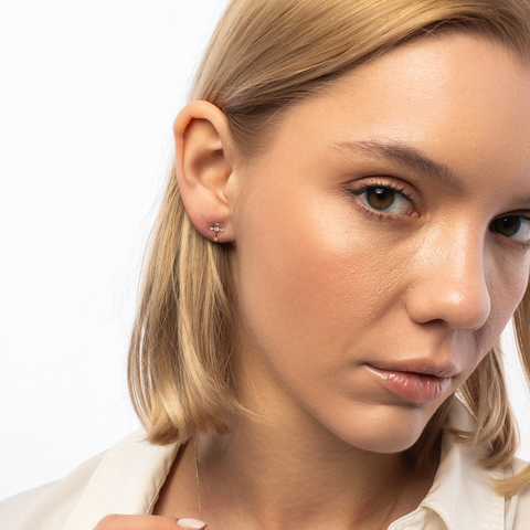 9ct Solid Gold Cross Earrings
