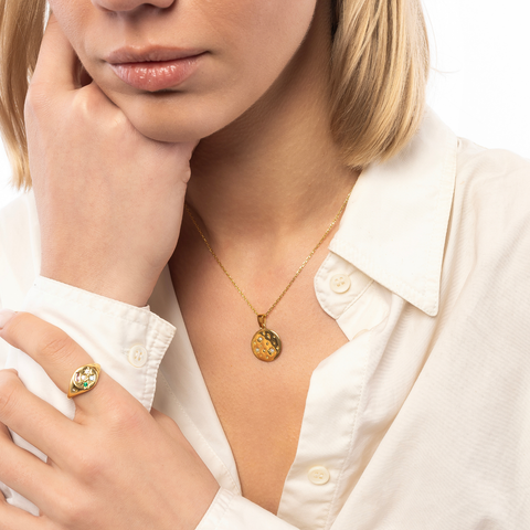Fine Celestial Diamond Pendant Sterling Silver Necklace