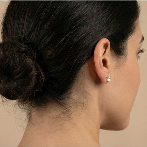 9ct Solid Gold Square Stud Earrings