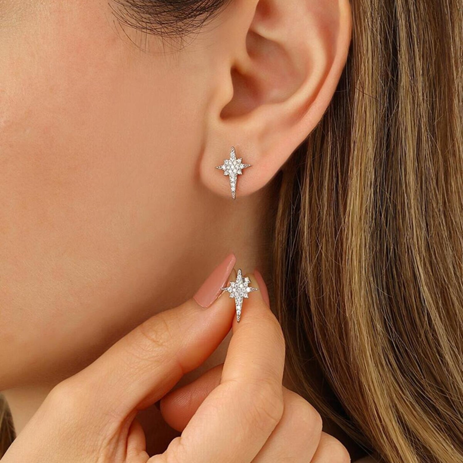 Northern Star Sterling Silver Stud Earring