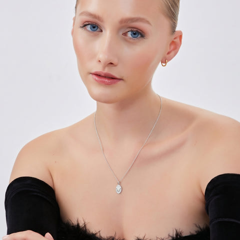 Sterling Silver Bee Chain Pendant Necklace