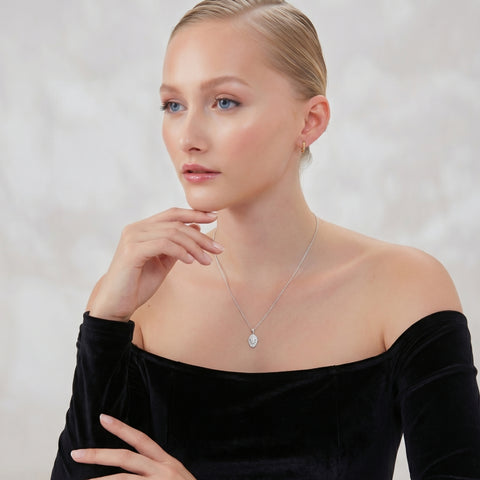 Sterling Silver Bee Chain Pendant Necklace