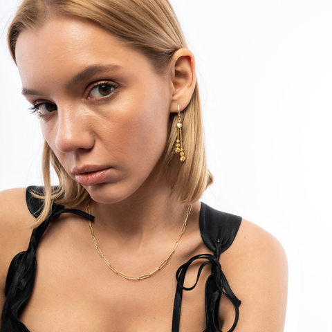 Dorissa Sterling Silver Drop Earrings