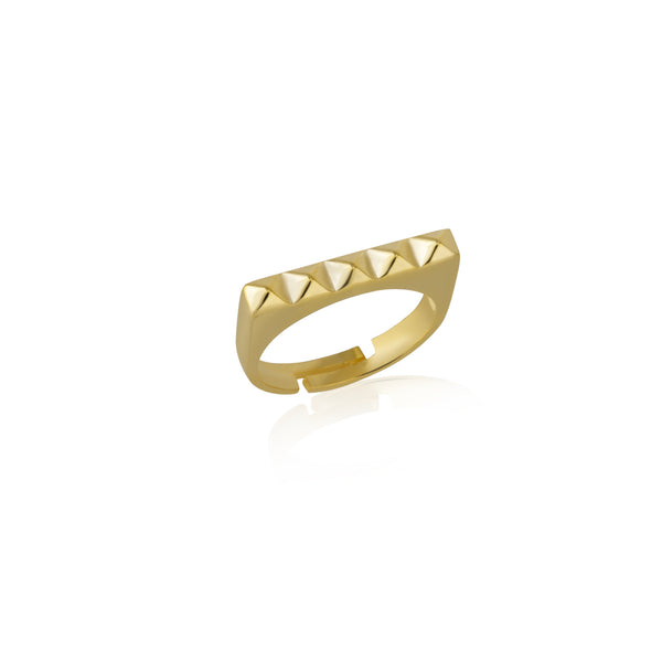 Pyramid Adjustable Sterling Ring