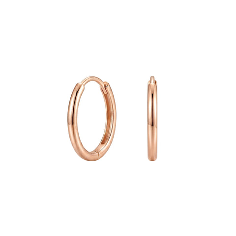 Sterling Silver Oval Hoop Earrings