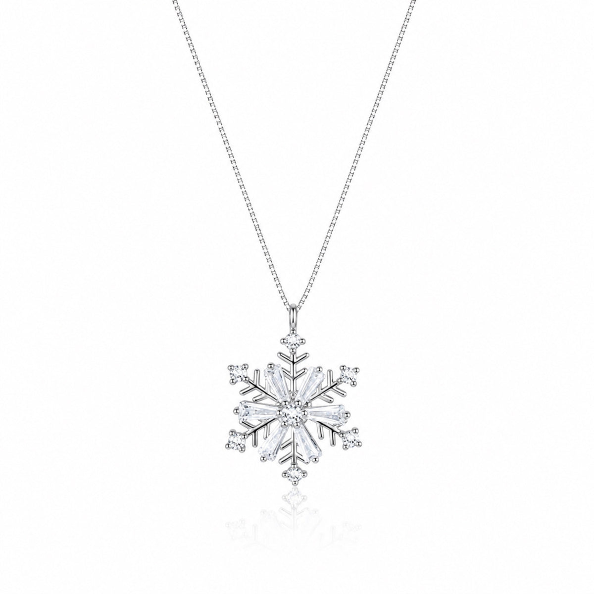 Sterling Silver Snowflake Necklace