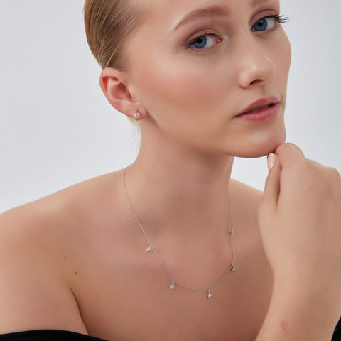 Sterling Silver High Quality Round Opal Earrings
