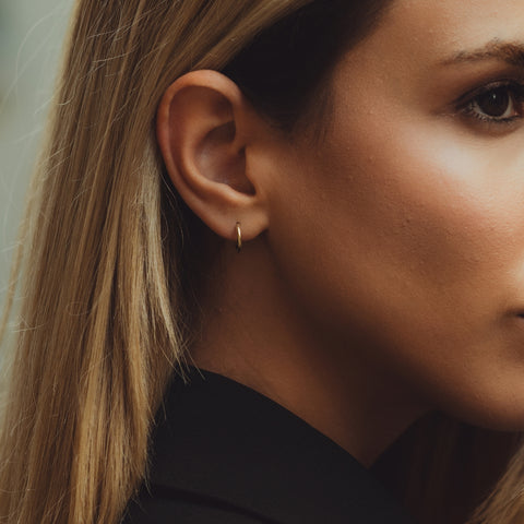 Fine 14ct Solid Gold Hoop Earrings