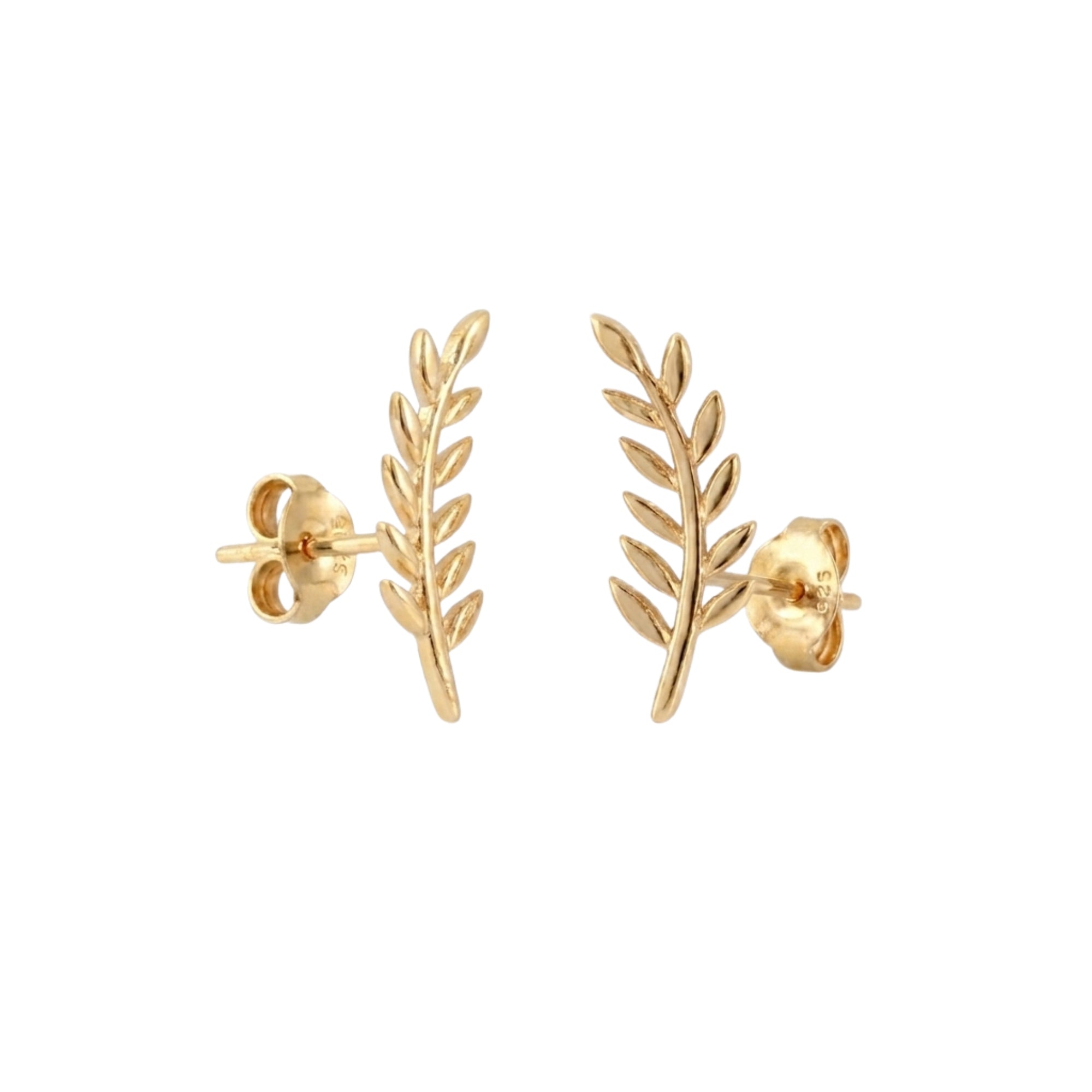 Wheat Earrings Ear Of Wheat Sterling Silver Stud Earrings