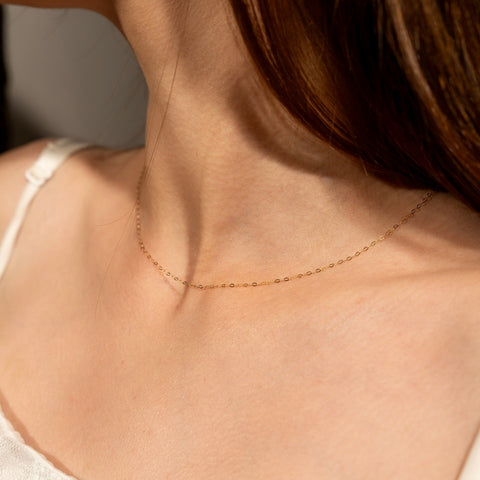 9ct Gold Trace Chain Necklace