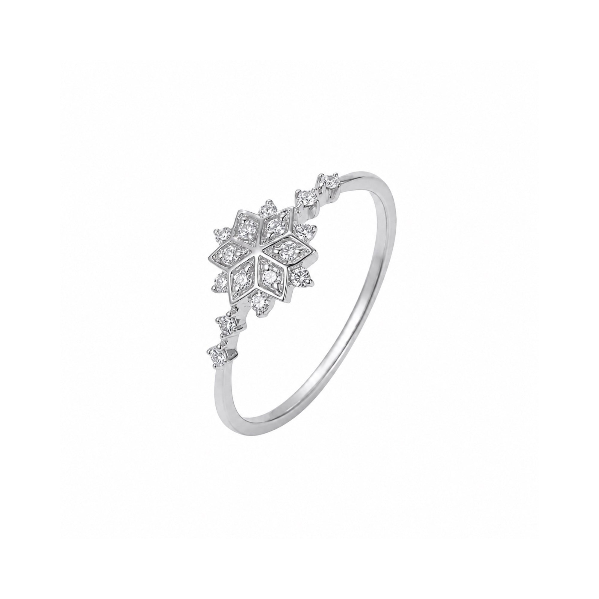 Sterling Silver Snowflake Ring