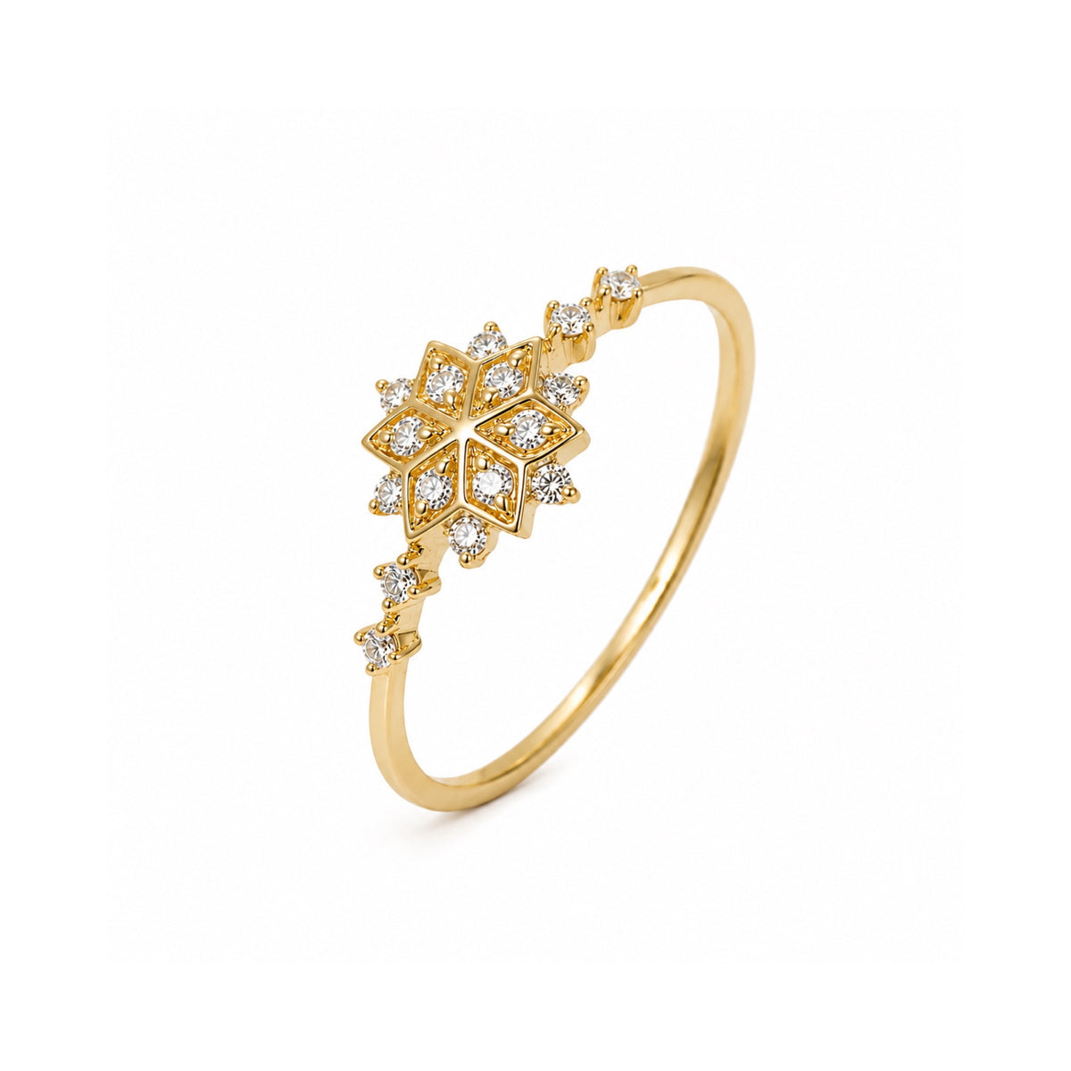 Sterling Silver Snowflake Ring