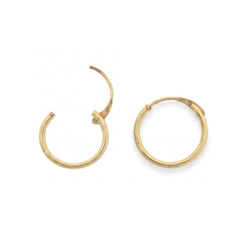 9ct Solid Gold Hoop Earrings