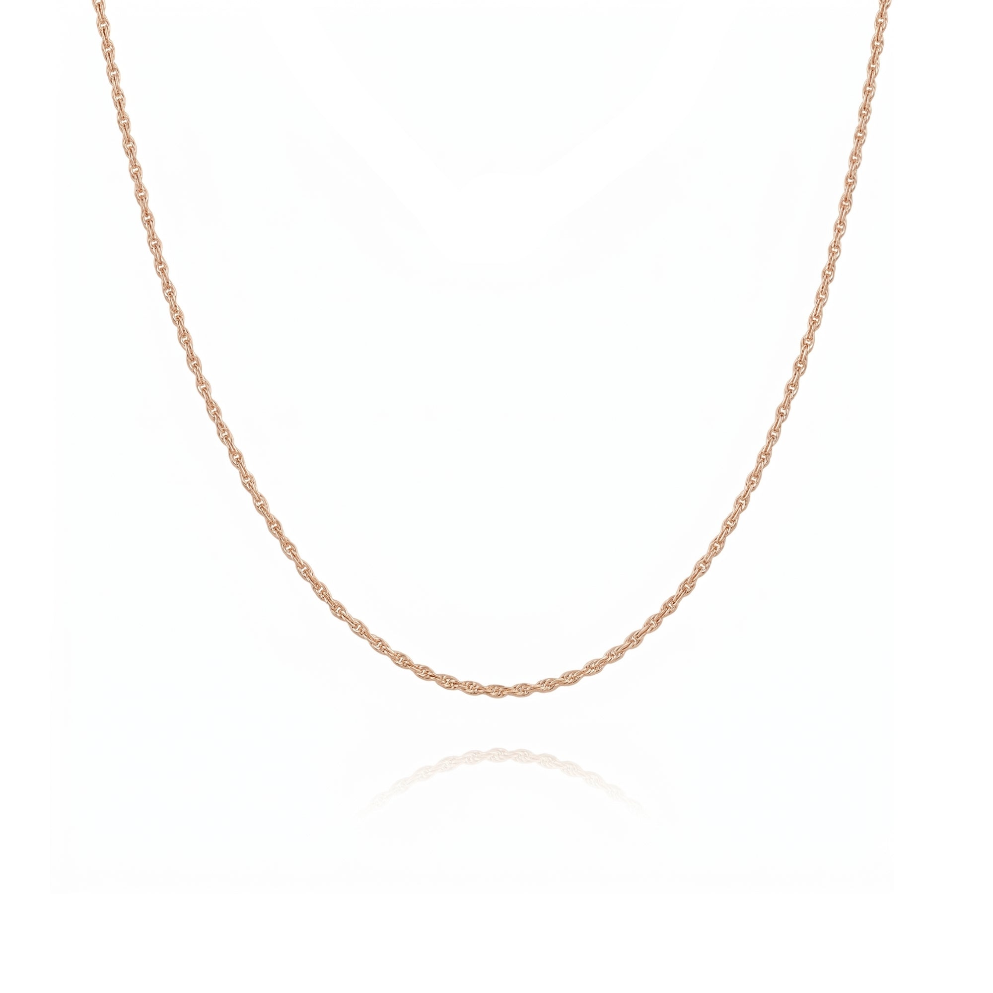 Sterling Silver Rope Chain Necklace