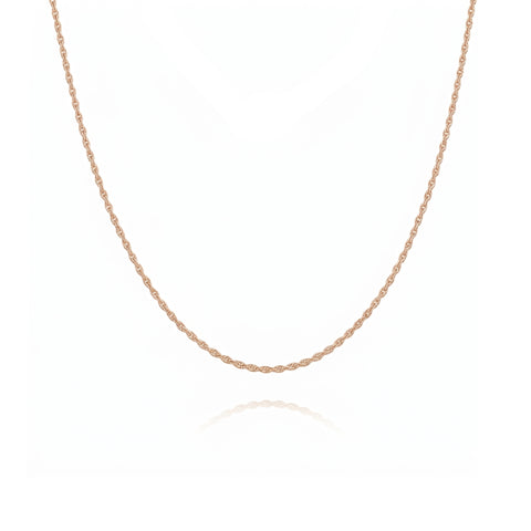 Sterling Silver Rope Chain Necklace