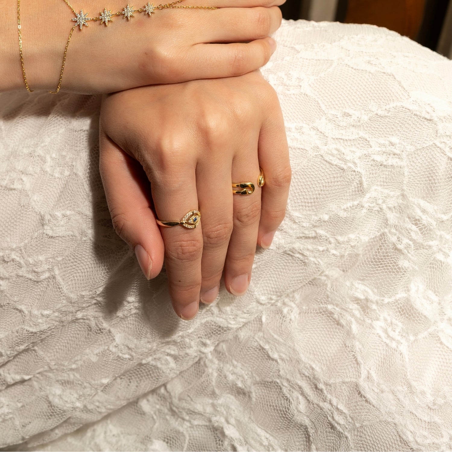 Sterling Silver Safety Pin Ring