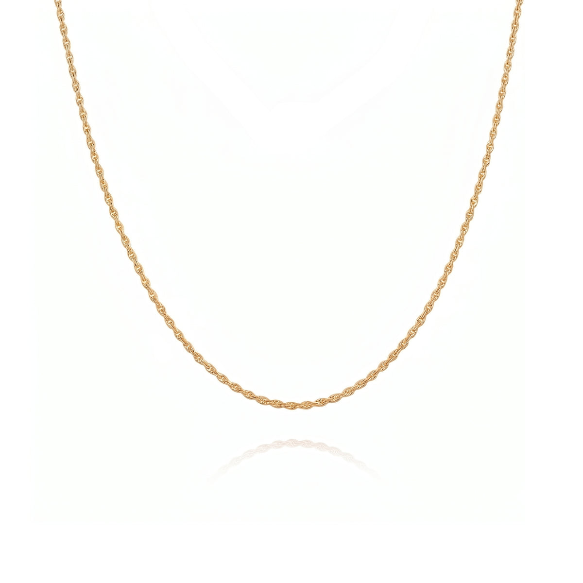 Sterling Silver Rope Chain Necklace