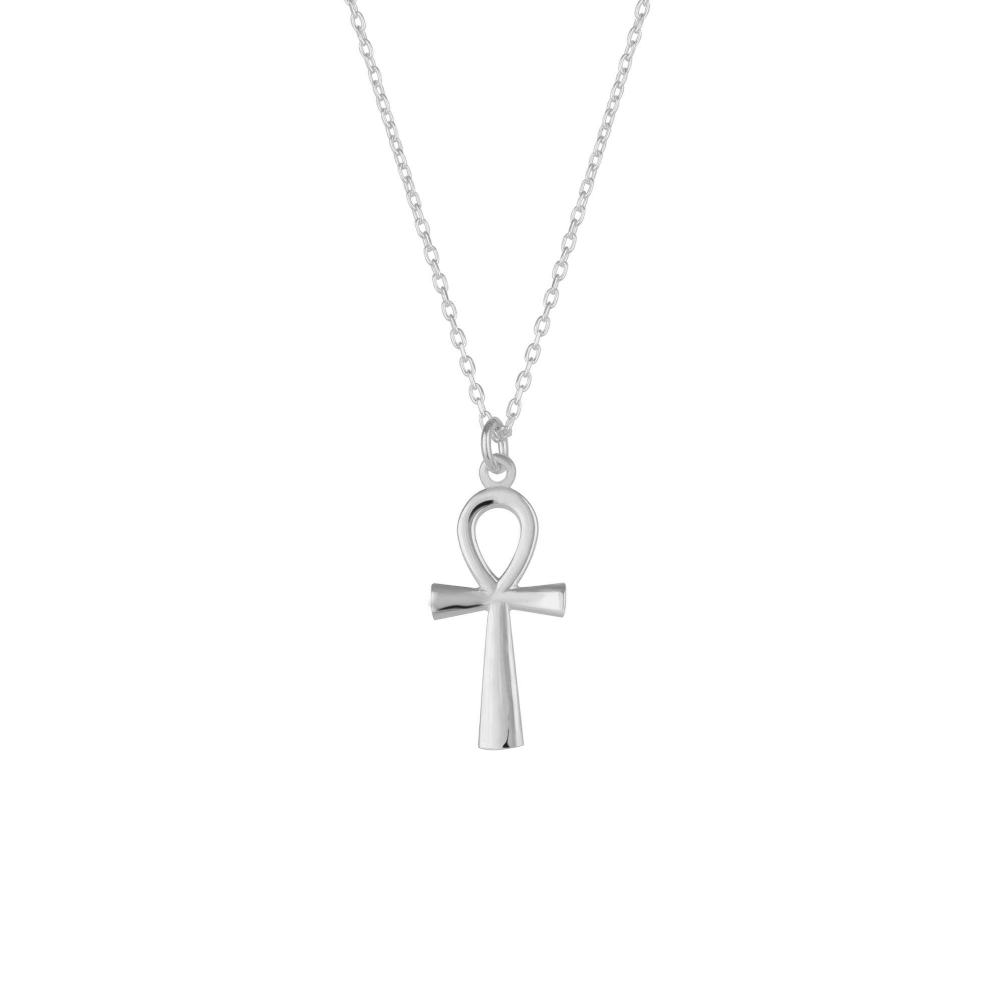 Sterling Silver Egyptian Ankh Necklace