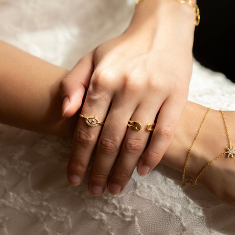 Ancient Evil Eye Sterling Silver Ring