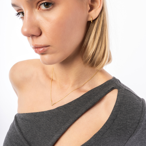 Sterling Silver Essential V Wishbone Necklace