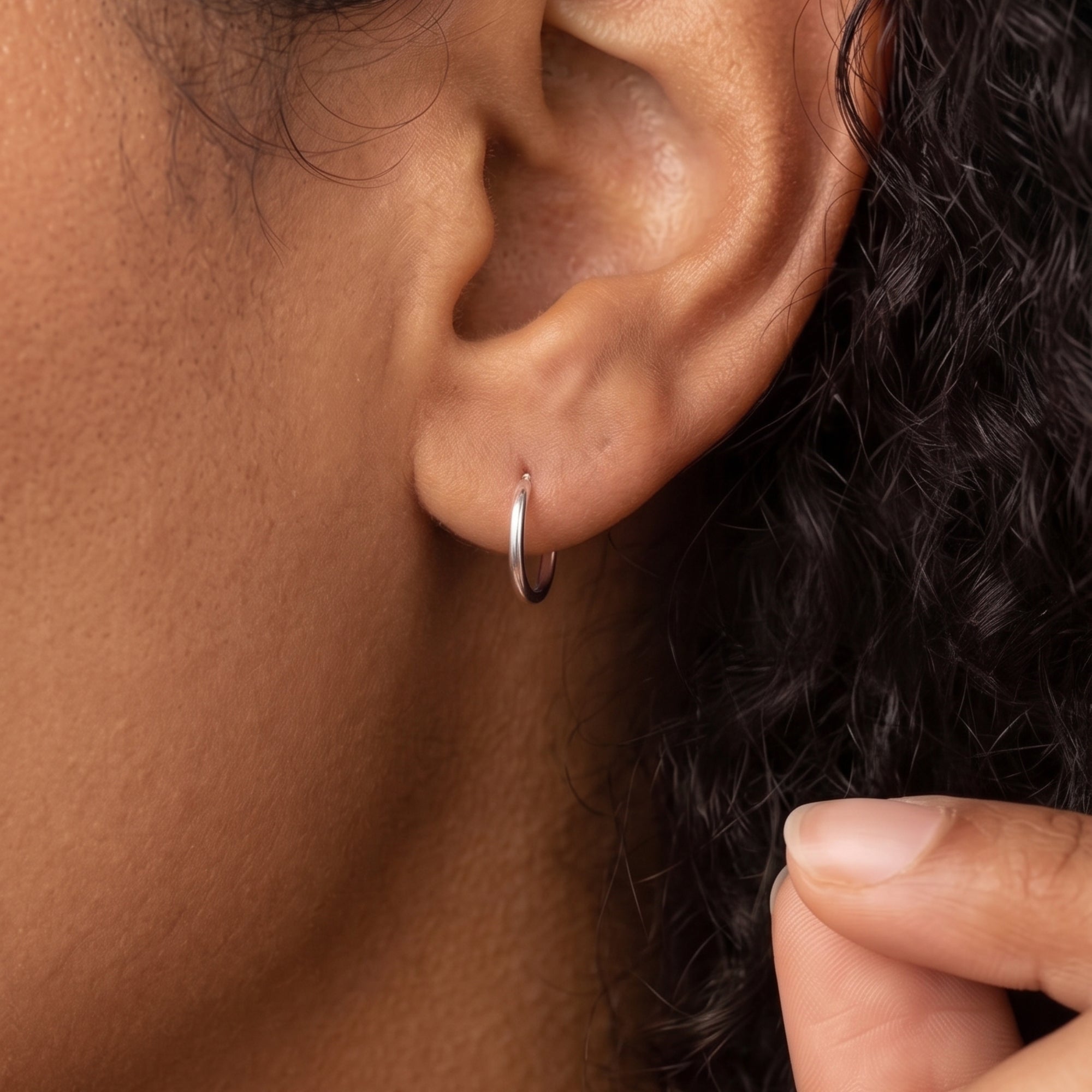 Sterling Silver Essential Hoop Earrings