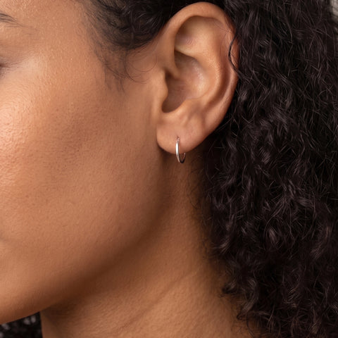 Sterling Silver Essential Hoop Earrings