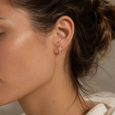 Northern Star Sterling Silver Stud Earrings