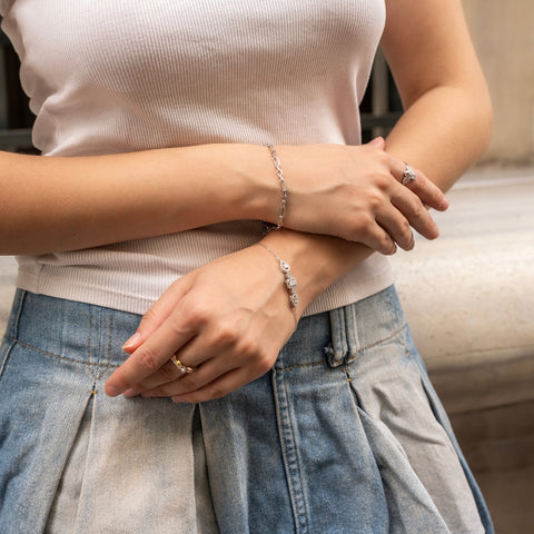 Sterling Silver Dorissa Beaded Ring