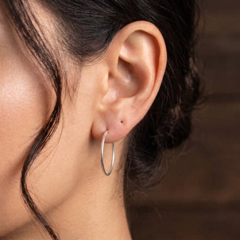Sterling Silver Essential Hoop Earrings Set
