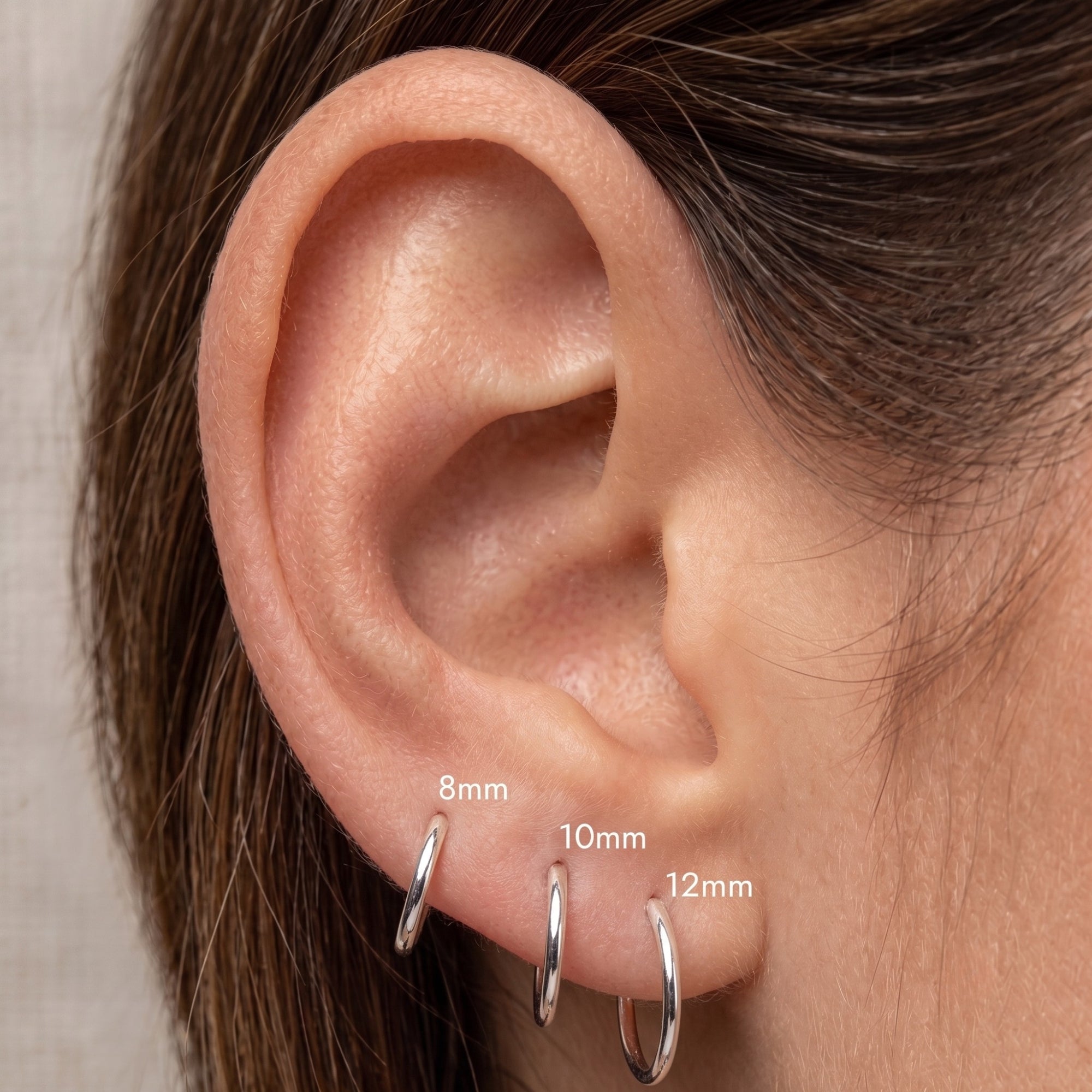 Sterling Silver Essential Hoop Earrings
