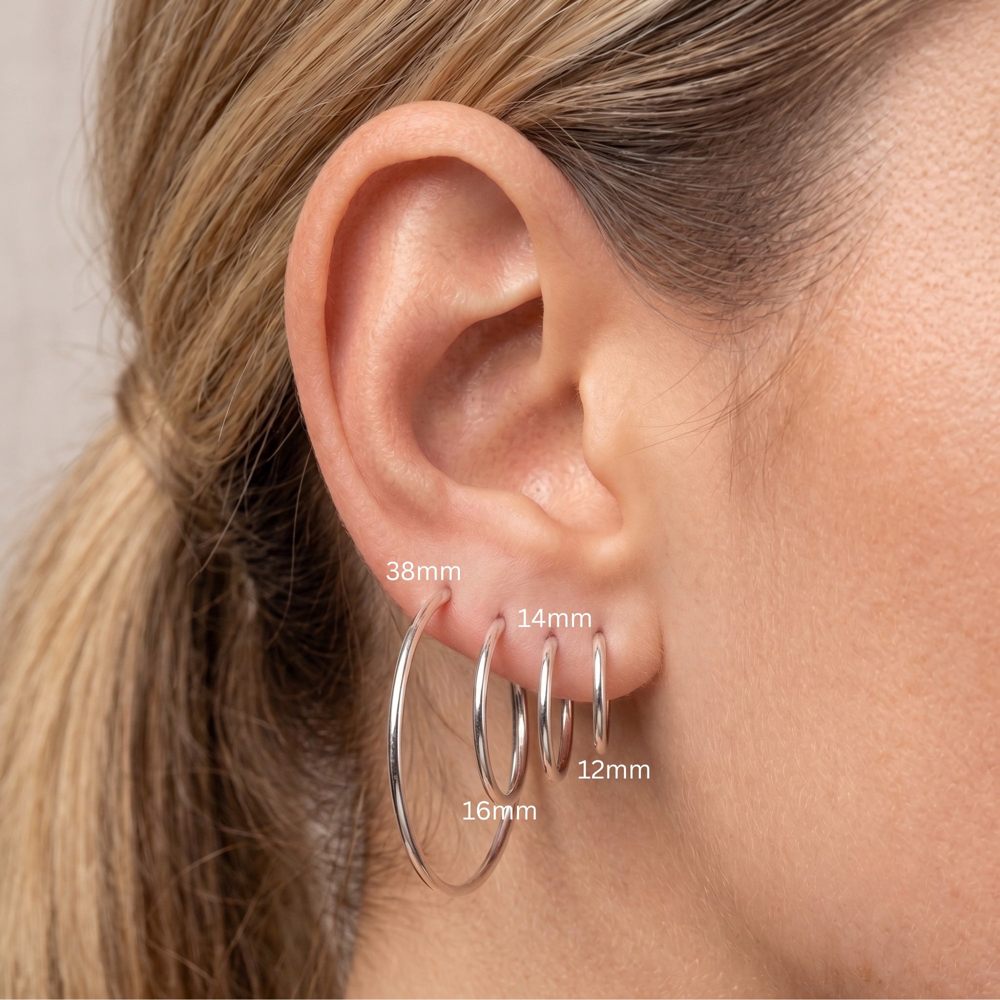 Sterling Silver Essential Hoop Earrings