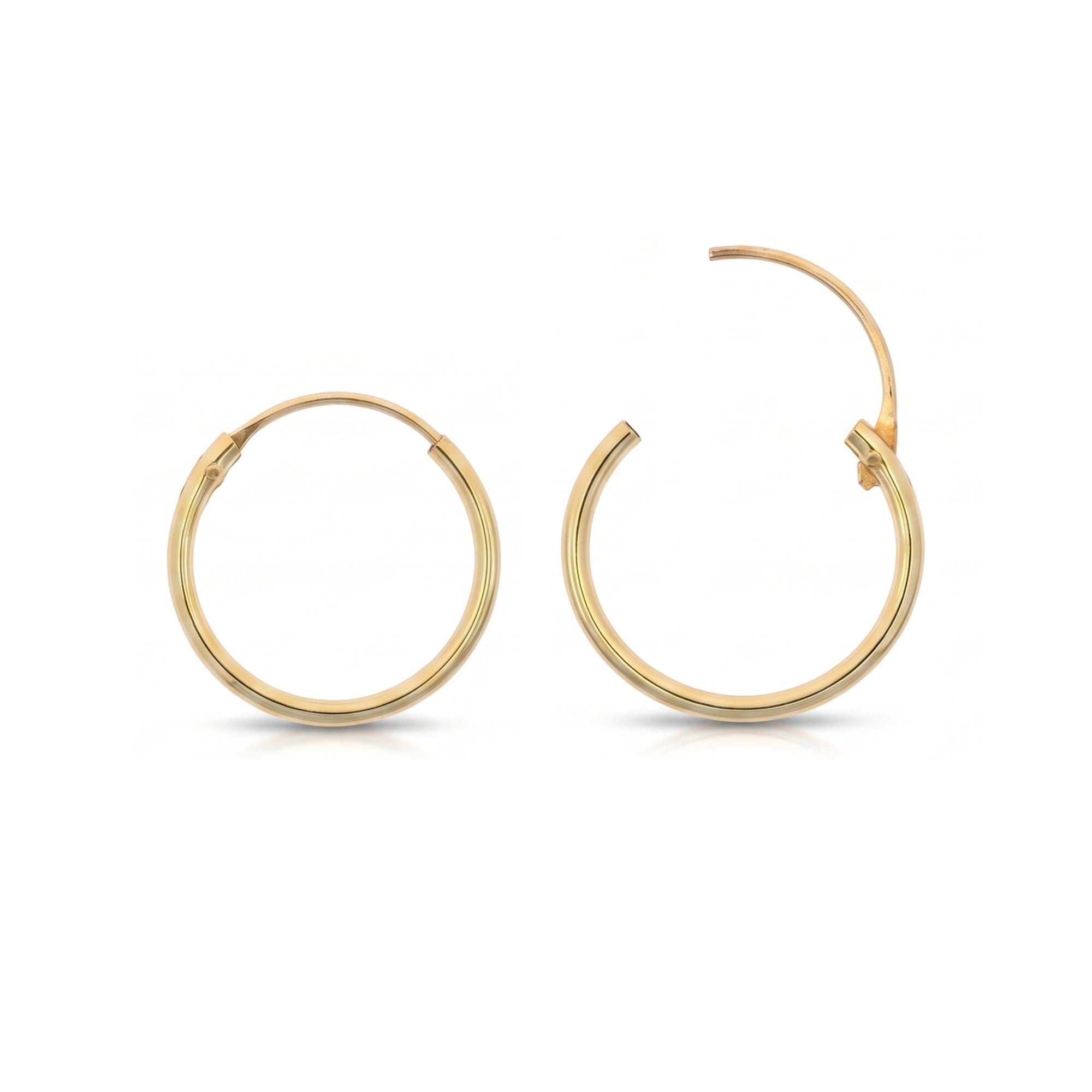 9ct Solid Gold Hoop Earrings