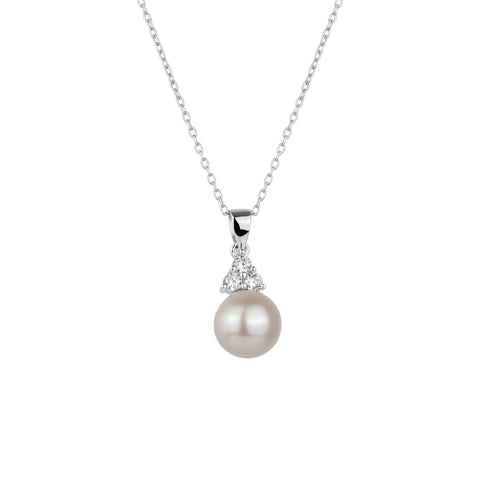 Sterling Silver Grape Pearl Necklace