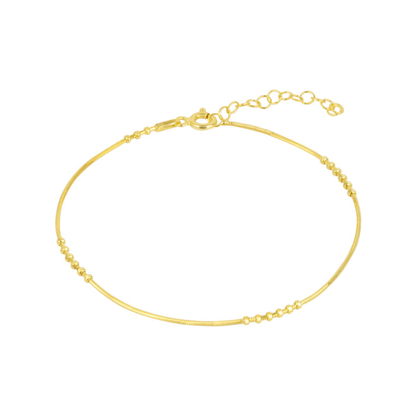 Six Beads Sterling Bracelet