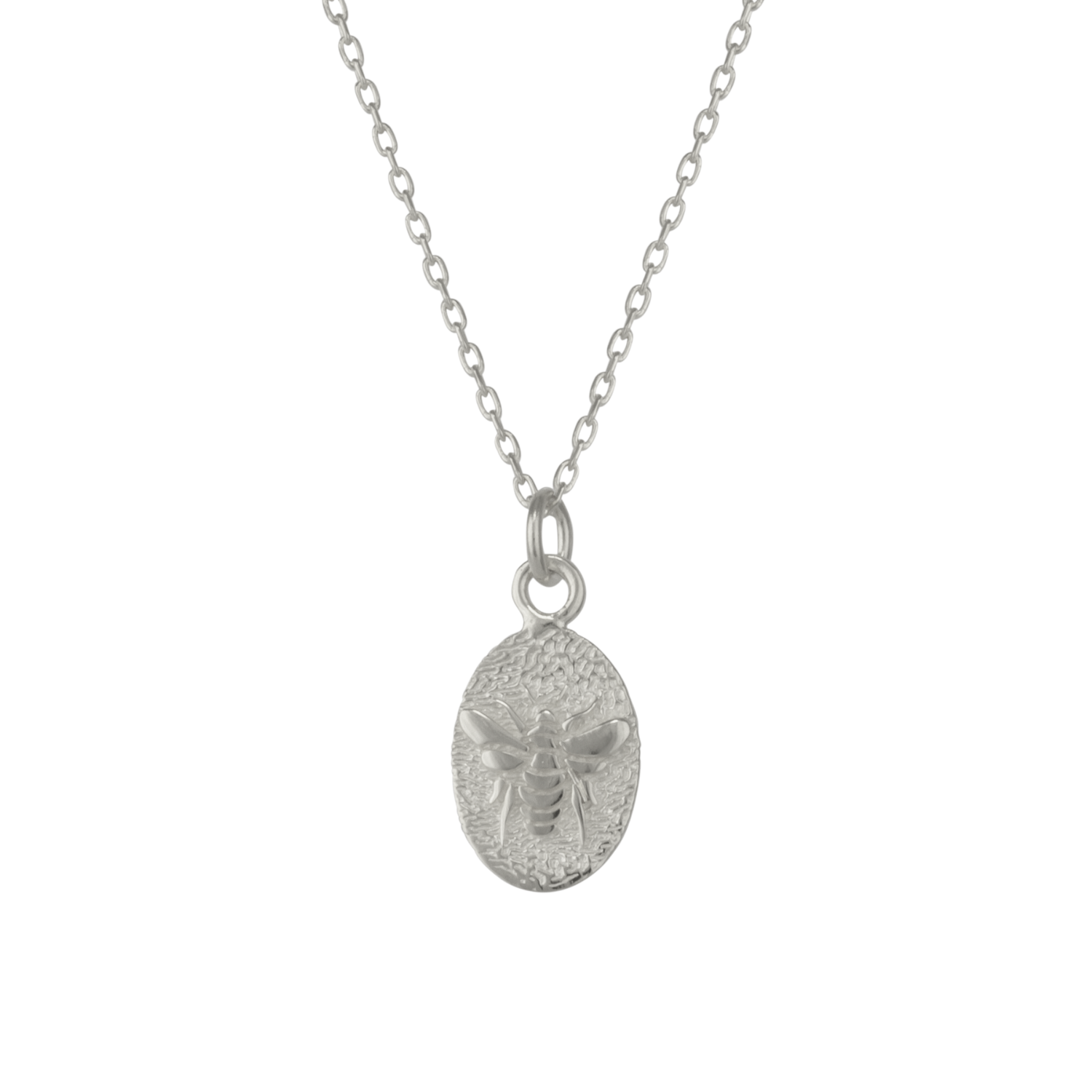 Sterling Silver Bee Chain Pendant Necklace