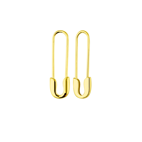 Sterling Safety Pin Earrings