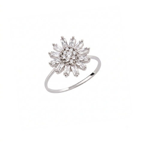 Daisy Sterling Silver Ring