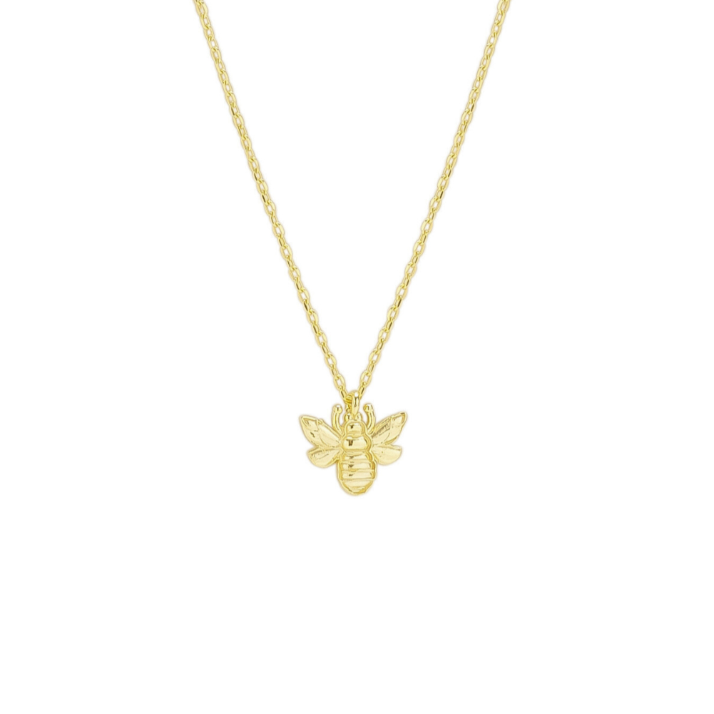 Sterling Silver Bee Pendant Chain Necklace