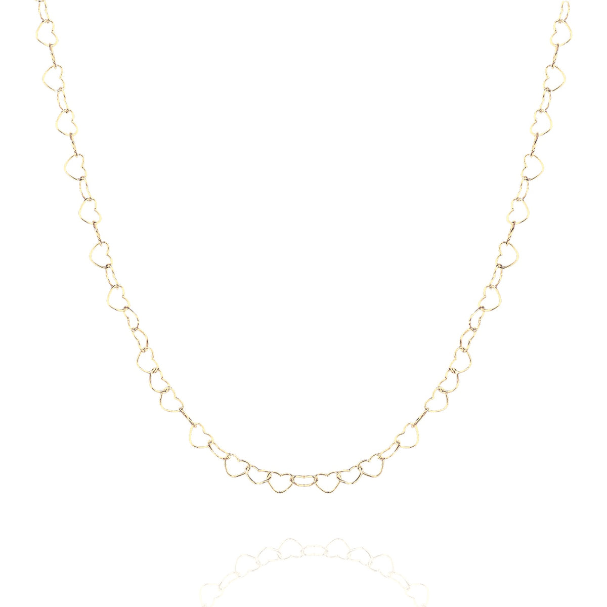 Love Heart Sterling Silver Chain Necklace
