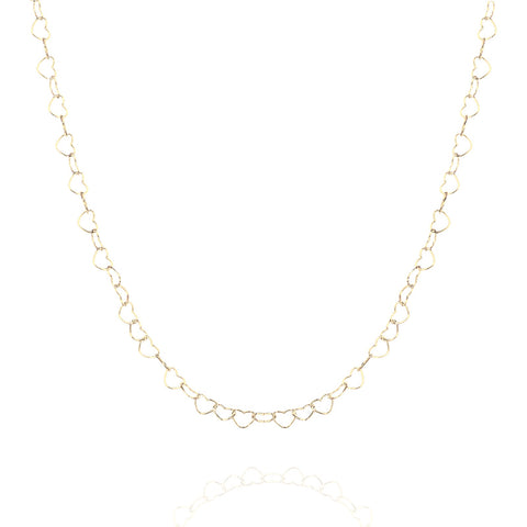 Love Heart Sterling Silver Chain Necklace