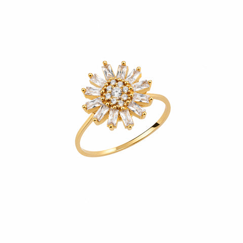 Daisy Sterling Silver Ring