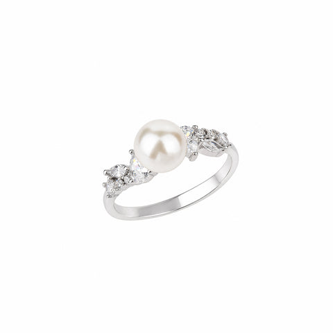 Pearl Radiance Sterling Silver Ring