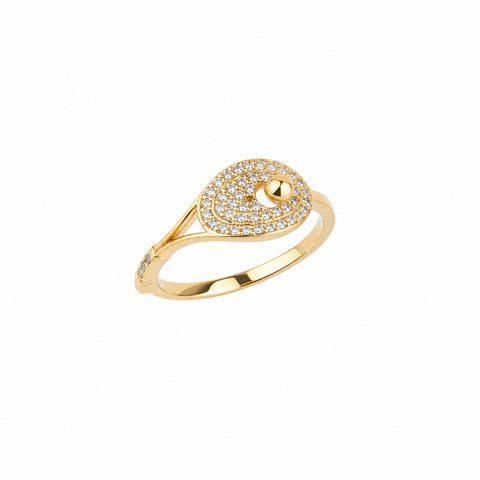 Sterling Silver Tennis Racket Ring
