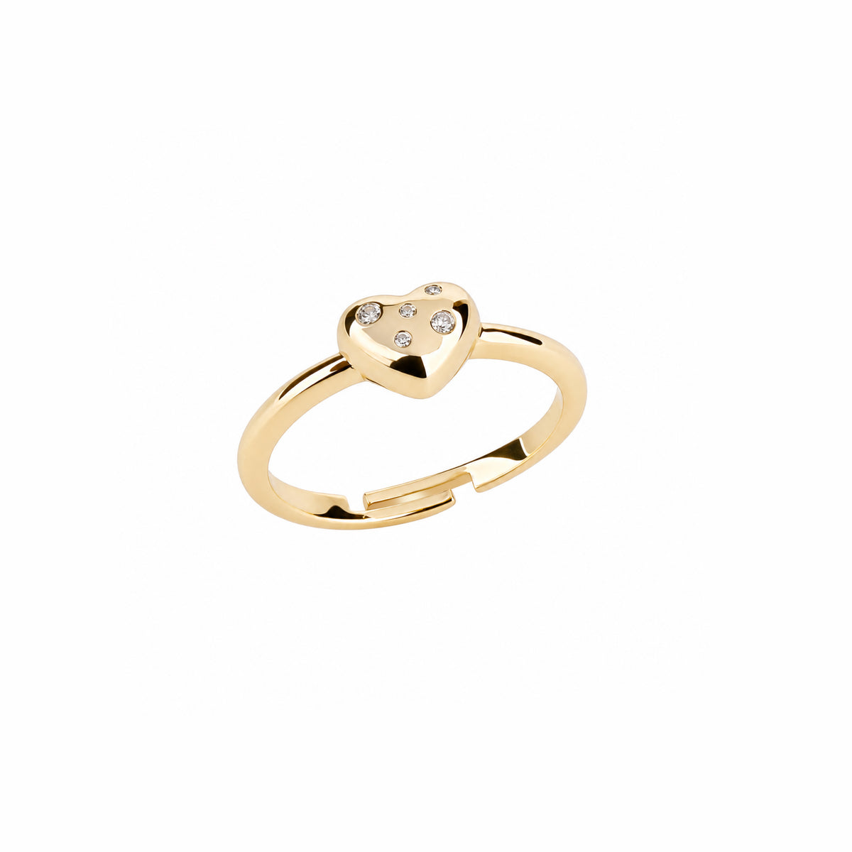 Sterling Silver Sparkle Heart Ring