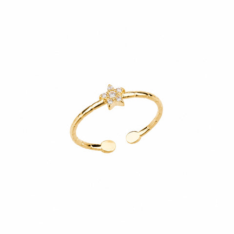 Sparkling Star Open Ring