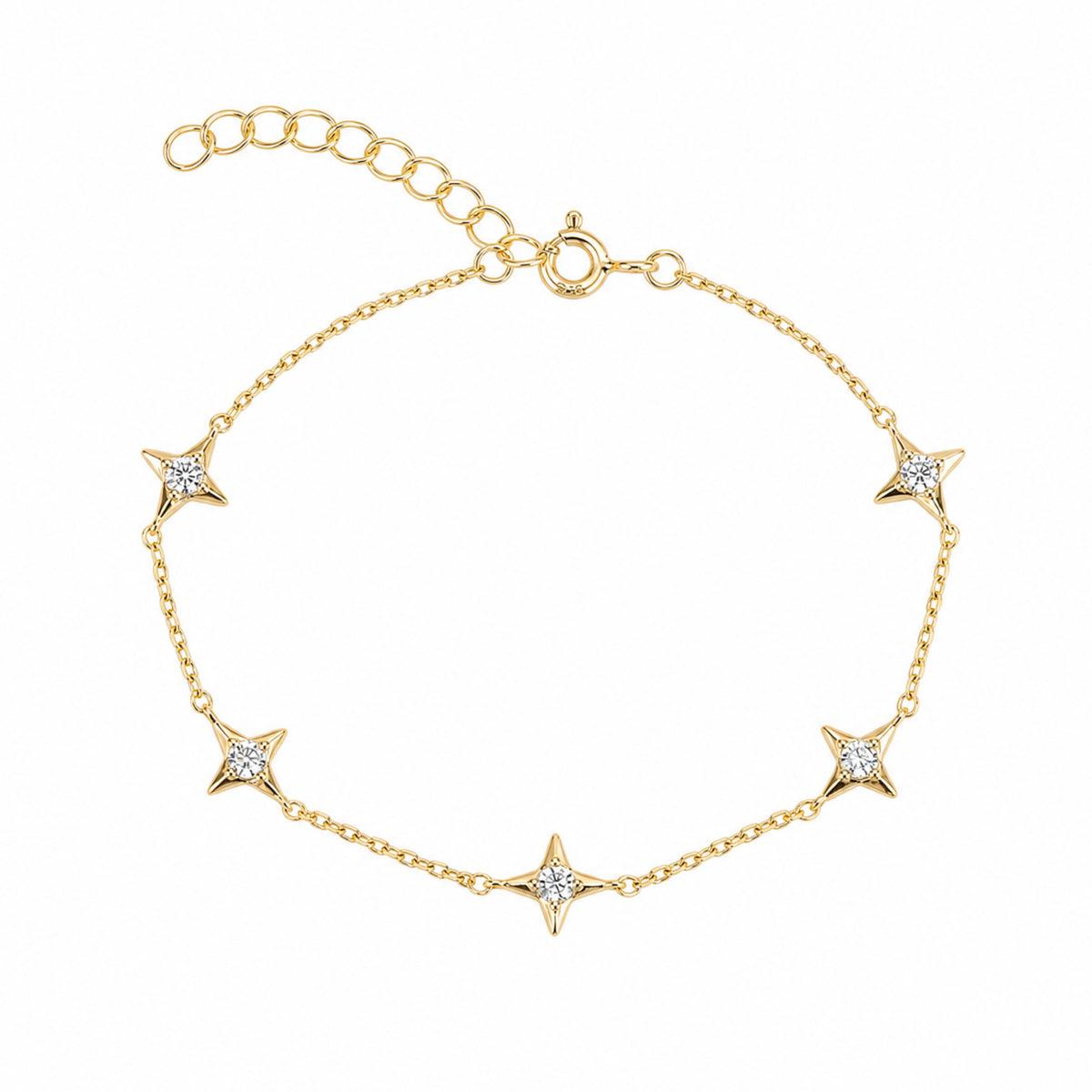 Celestial Star Sterling Silver Bracelet