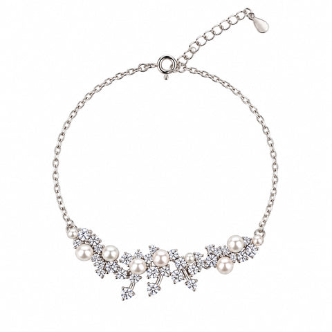 Pearl Radiance Sterling Silver Bracelet