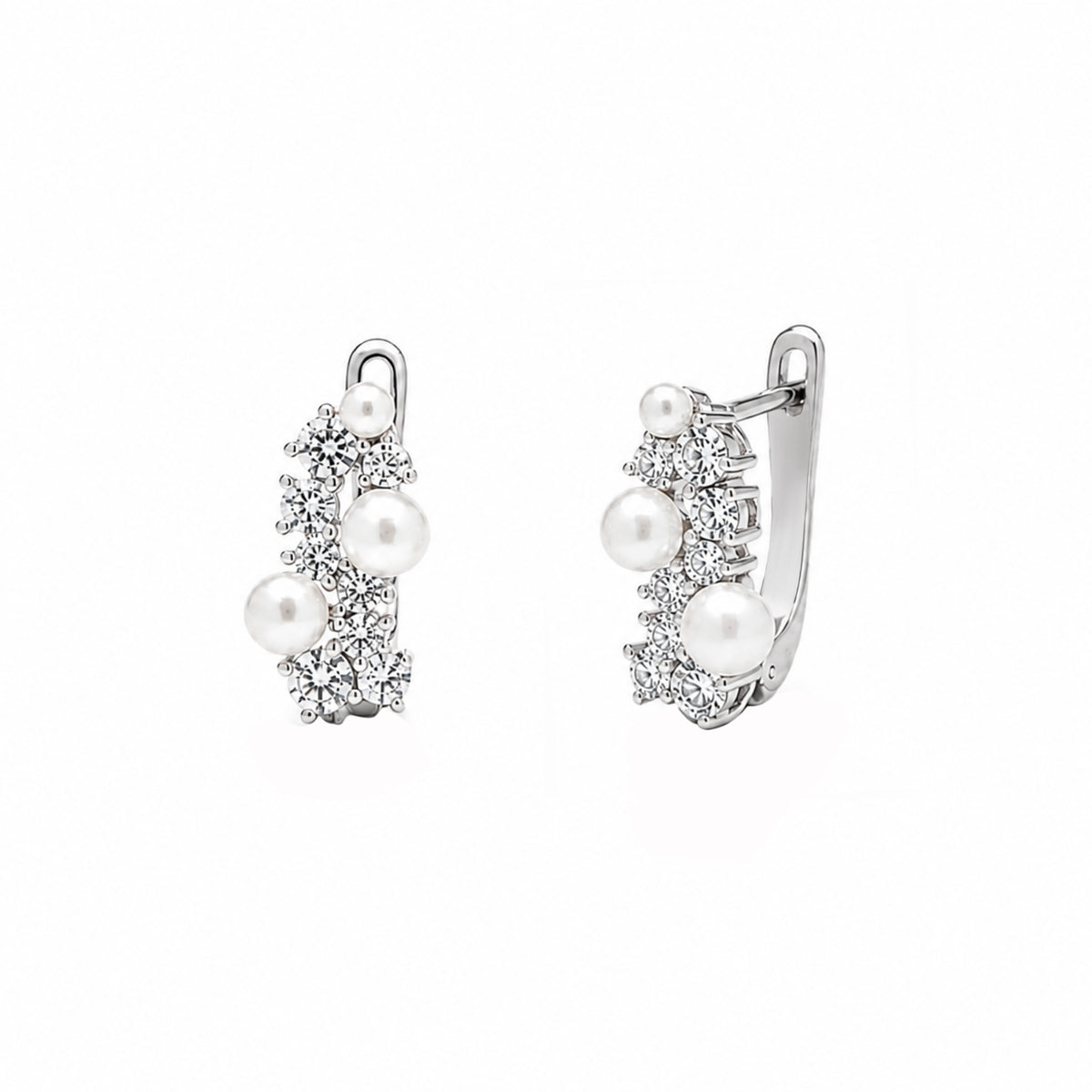 Pearl Radiance Sterling Silver Earrings