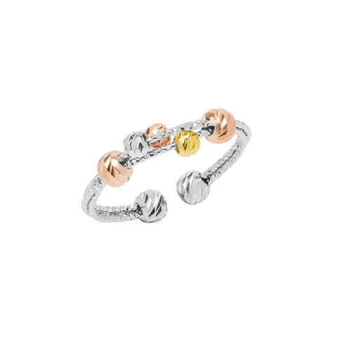 Sterling Silver Dorissa Beaded Ring