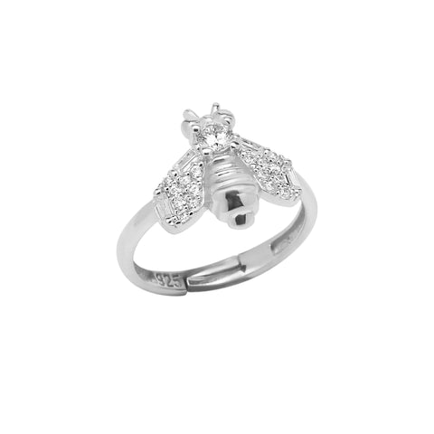 Sterling Silver Bumble Bee Ring